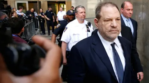 Reuters File picture of film producer Harvey Weinstein leaving court in the Manhattan borough of New York City on 5 June 2018