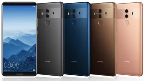 Huawei The Mate 10 Pro has a 6in (15cm) OLED screen - there is also a slightly smaller 5.9in LED version