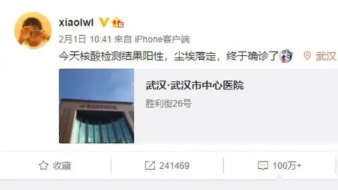 Sina Weibo Li Wenliang's Weibo page became a "Wailing Wall"