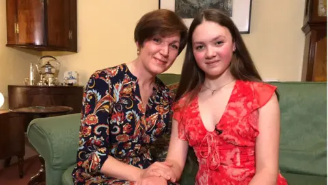 A mother and her 12-year-old