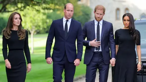 Reuters Catherine, William, Harry and Meghan