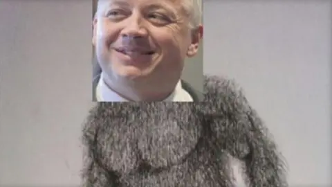 @LESLIECOCKBURN Image from tweet from Virginia Democratic congressional candidate Leslie Cockburn showing image from Instagram account of her GOP foe, Denver Riggleman