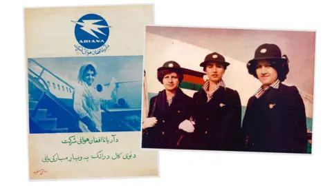 BBC Pages from Afghan magazine Zhvandun - airline images