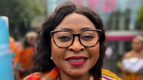 Helen Mulroy/BBC Maria Lovell from The Ghana Society UK, in Luton