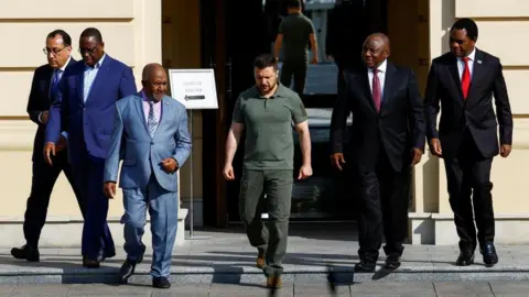 Reuters African leaders with zelensky