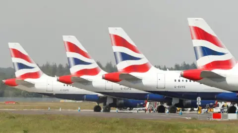 Reuters British Airways aircraft parked up