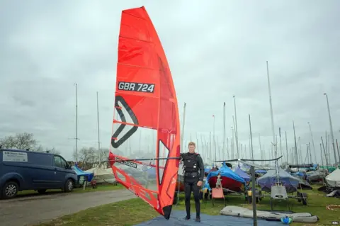 Charlie Dixon sailing at Blackwater Sailing Club