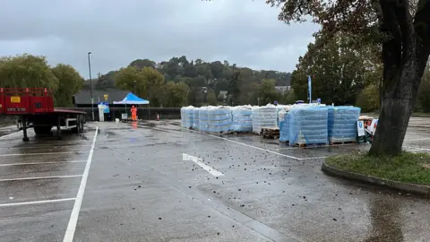 BBC/Adrian Harms Crown Court car park in Godalming