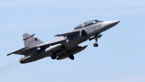 Reuters Swedish Air Force Saab Gripen