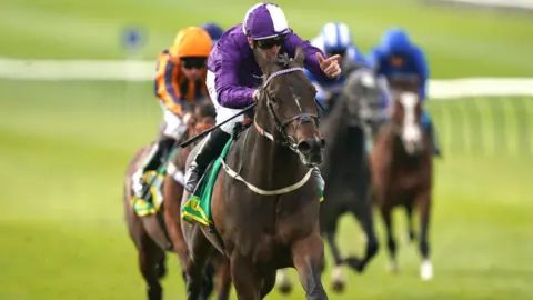 PA Media Jockey Kevin Scott riding Indestructible at the 2023 Craven Meeting