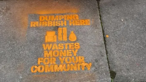 Liverpool City Council Fly-tipping warning sign