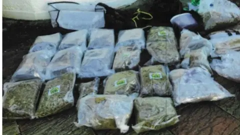 Metropolitan Police Bags of cannabis