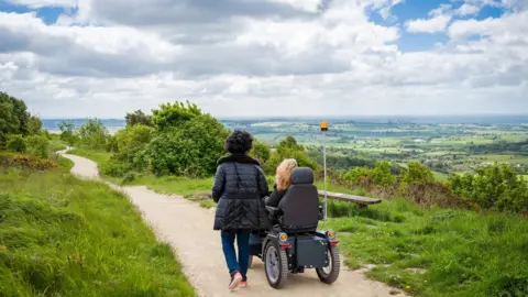 North York Moors National Park All-terrain vehicle at Sutton Bank