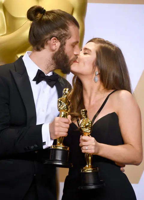 Getty Images Rachel Shenton and Chris Overton