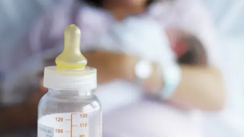 BBC File pic of baby milk
