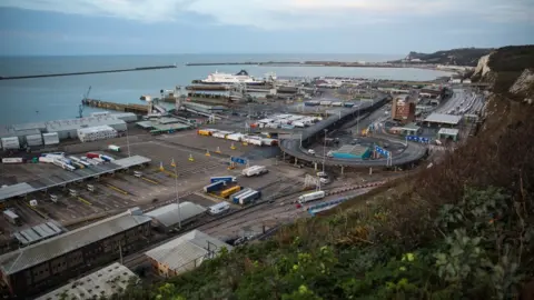 Getty Images Port of Dover from above