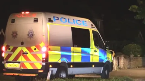 Eddie Mitchell Police at scene