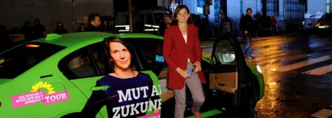 Reuters Greens party co-leader Katrin Goering-Eckardt arrives for a political TV chat show in Berlin, Germany, September 24, 2017.