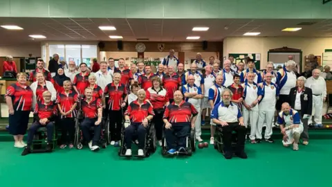 Steve Watson Watford and District Bowling Association and the Disability Bowls England squad