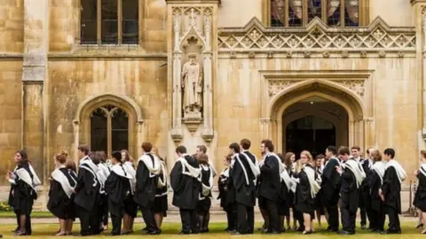 Getty Images Photos of Cambridge students in gowns