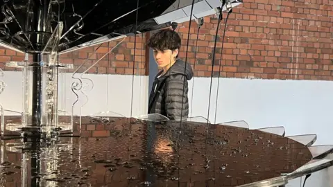 Luke Jerram Oil Fountain