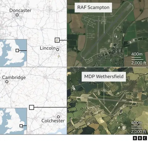 Map of Scampton and Wethersfield