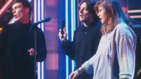 BBC Mark Berry and Shaun Ryder of the Happy Mondays and Kirsty MacColl