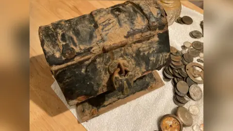 Jennie Fitzgerald Treasure chest found on beach