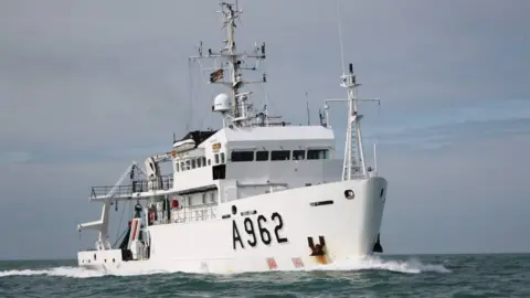 Belgian Navy RV Belgica, file pic