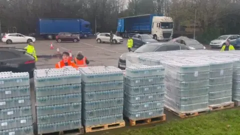 Eddie Mitchell Bottled water station in Tunbridge Wells