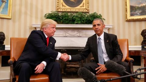 Trump presidency: Obama says he may comment as citizen - BBC News