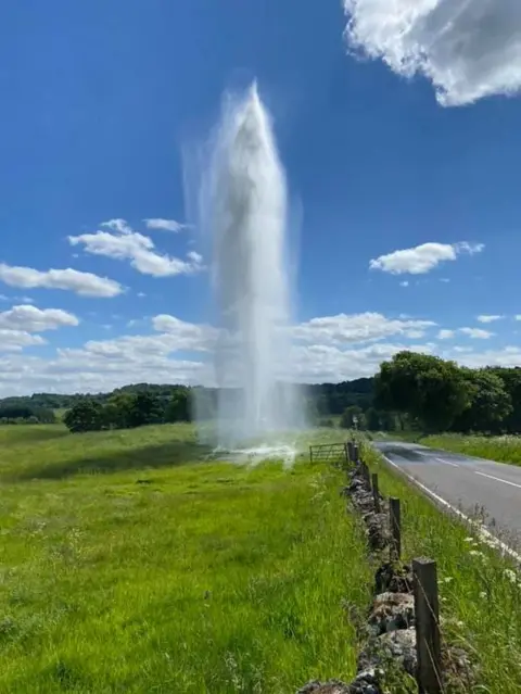 John McGill water main fountain