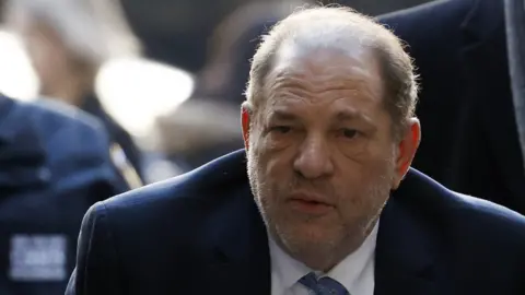 EPA Former Hollywood producer Harvey Weinstein arrives at court on Monday