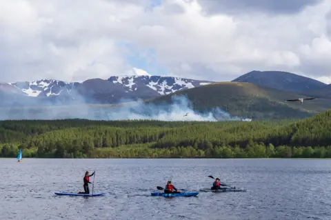 JASPERIMAGE wildfire at Loch Morlich