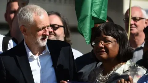 PA Jeremy Corbyn and Diane Abbott