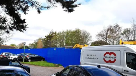 Local Democracy Reporting Service The site of the future Shoebury health centre in Ness Road