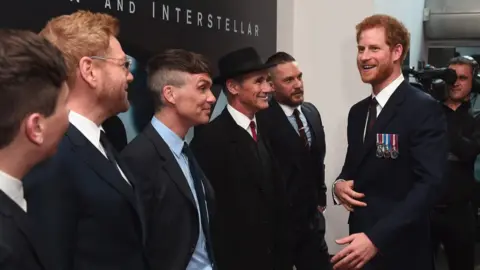 PA Prince Harry meeting stars of the film