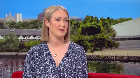 Brianna Ghey's mum talking on BBC Breakfast