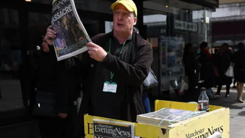 Getty Images Manchester Evening News coverage of the terror attack at Manchester Arena