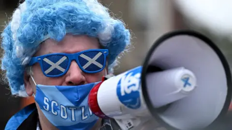 Getty Images Independence supporter