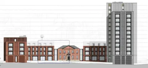 Leeds City Council Artist impression of the redeveloped site