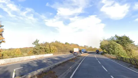 A14 traffic Road closed after serious three vehicle crash