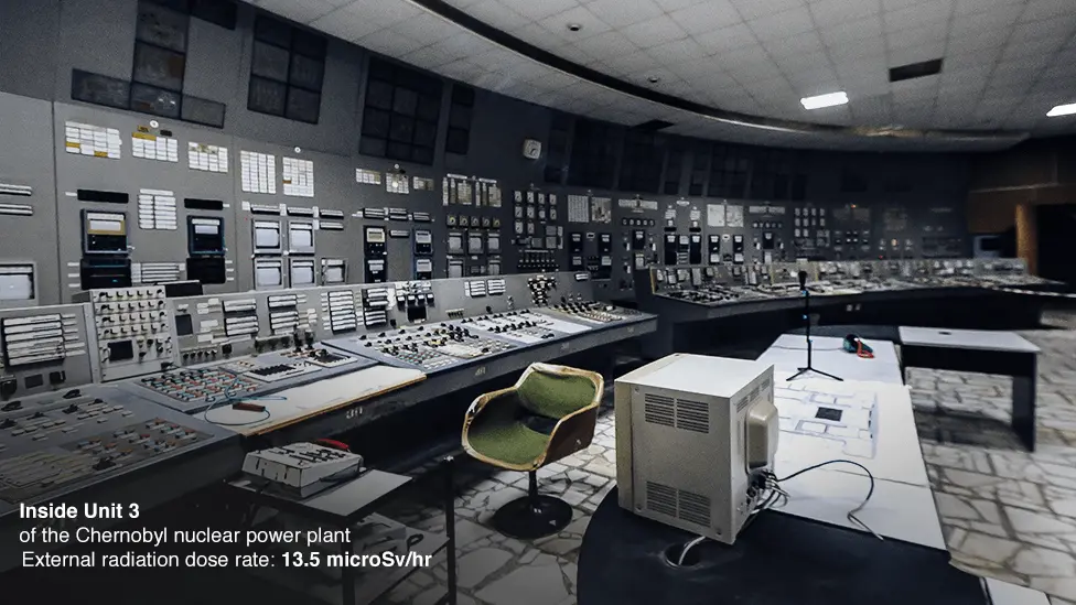 BBC Inside Unit 3 of the Chernobyl nuclear power station