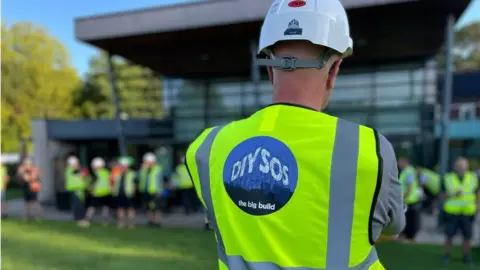 Volunteers on site