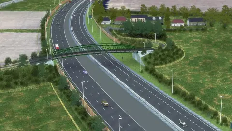 Thurrock Council A13 artist's impression