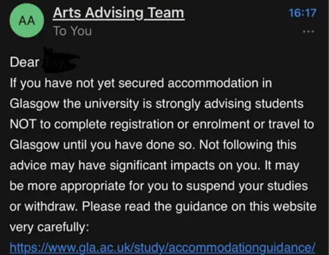 email to students