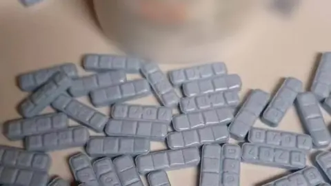 Blue anti-anxiety pills