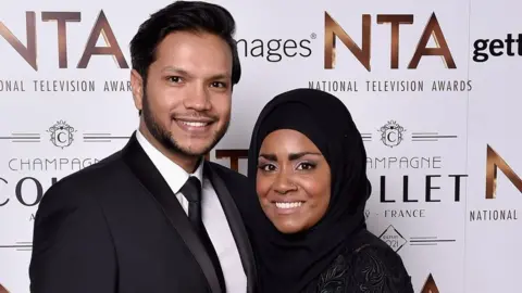 Getty Images Abdal Hussain and Nadiya Hussain in January 2016