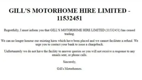 Gill's Motorhome Hire Screen grab from https://www.gillsmotorhomes.co.uk/