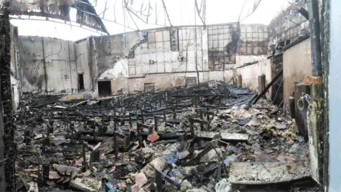 Paul Starck Regent cinema interior after fire